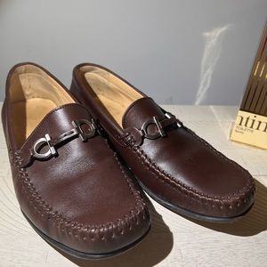 Ferragamo Men’s loafers/ slip on leather 7.5